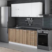 Minar 185 Cm Mutfak Dolabı Beyaz Dore 185-D2 thumbnail 5