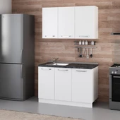 Minar 125 Cm Mutfak Dolabı Beyaz 125-B1 thumbnail 3