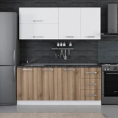 Minar 185 Cm Mutfak Dolabı Beyaz Dore 185-D2 thumbnail 1