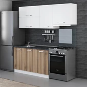 Minar 200 Cm Mutfak Dolabı Beyaz Dore 200-D6 thumbnail 5