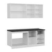 Minar 190 Cm Mutfak Dolabı Beyaz Dore 190-D1 thumbnail 7