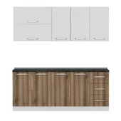 Minar 200 Cm Mutfak Dolabı Beyaz Dore 200-D1 thumbnail 6