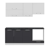 Minar 200 Cm Mutfak Dolabı Beyaz Antrasit 200-A8 thumbnail 6