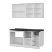 Minar 165 Cm Mutfak Dolabı Beyaz Antrasit 165-A1 thumbnail 4