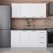 Minar 175 Cm Mutfak Dolabı Beyaz 175-B1 thumbnail 1