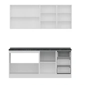 Minar 185 Cm Mutfak Dolabı Beyaz Dore 185-D2 thumbnail 2