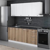 Minar 195 Cm Mutfak Dolabı Beyaz Dore 195-D1 thumbnail 5