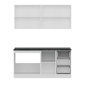 Minar 170 Cm Mutfak Dolabı Beyaz Dore 170-D2 thumbnail 2