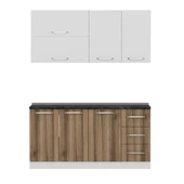 Minar 165 Cm Mutfak Dolabı Beyaz Dore 165-D2 thumbnail 6