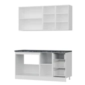 Minar 160 Cm Mutfak Dolabı Beyaz Antrasit 160-A2 thumbnail 4