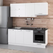 Minar 200 Cm Mutfak Dolabı Beyaz 200-B8 thumbnail 3