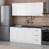 Minar 180 Cm Mutfak Dolabı Beyaz 180-B2 thumbnail 3