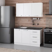 Minar 140 Cm Mutfak Dolabı Beyaz 140-B1 thumbnail 3