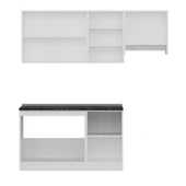 Minar 200 Cm Mutfak Dolabı Beyaz Dore 200-D6 thumbnail 2