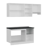 Minar 200 Cm Mutfak Dolabı Beyaz Dore 200-D6 thumbnail 7