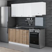 Minar 200 Cm Mutfak Dolabı Beyaz Dore 200-D4 thumbnail 5