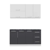 Minar 160 Cm Mutfak Dolabı Beyaz Antrasit 160-A2 thumbnail 6