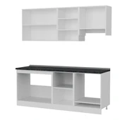 Minar 200 Cm Mutfak Dolabı Beyaz Dore 200-D8 thumbnail 4