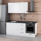 Minar 200 Cm Mutfak Dolabı Beyaz 200-B3 thumbnail 3