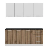 Minar 190 Cm Mutfak Dolabı Beyaz Dore 190-D1 thumbnail 6