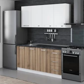 Minar 175 Cm Mutfak Dolabı Beyaz Dore 175-D1 thumbnail 5