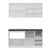 Minar 165 Cm Mutfak Dolabı Beyaz Dore 165-D2 thumbnail 2