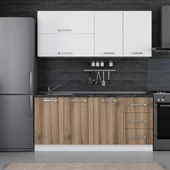 Minar 180 Cm Mutfak Dolabı Beyaz Dore 180-D2 thumbnail 1