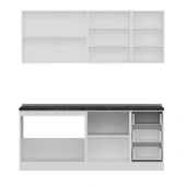 Minar 195 Cm Mutfak Dolabı Beyaz Dore 195-D1 thumbnail 2