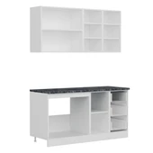 Minar 160 Cm Mutfak Dolabı Beyaz Antrasit 160-A2 thumbnail 7