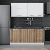 Minar 175 Cm Mutfak Dolabı Beyaz Dore 175-D2 thumbnail 1