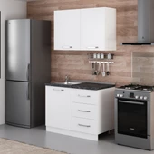 Minar 110 Cm Mutfak Dolabı Beyaz 110-B1 thumbnail 5