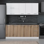 Minar 200 Cm Mutfak Dolabı Beyaz Dore 200-D1 thumbnail 1