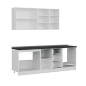 Minar 225 Cm Mutfak Dolabı Beyaz Antrasit 225-A6 thumbnail 7