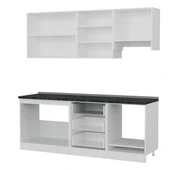 Minar 210 Cm Mutfak Dolabı Beyaz Dore 210-D5 thumbnail 4