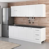 Minar 245 Cm Mutfak Dolabı Beyaz 245-B2 thumbnail 3