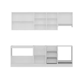 Minar 245 Cm Mutfak Dolabı Beyaz Antrasit 245-A6 thumbnail 2