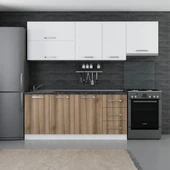 Minar 245 Cm Mutfak Dolabı Beyaz Dore 245-D5 thumbnail 1