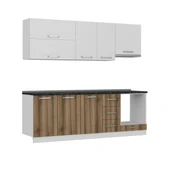 Minar 235 Cm Mutfak Dolabı Beyaz Dore 235-D8 thumbnail 6