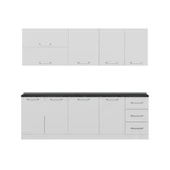 Minar 245 Cm Mutfak Dolabı Beyaz 245-B2 thumbnail 5