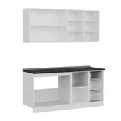 Minar 175 Cm Mutfak Dolabı Beyaz Antrasit 175-A2 - 7