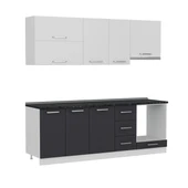 Minar 225 Cm Mutfak Dolabı Beyaz Antrasit 225-A5 thumbnail 6