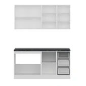 Minar 165 Cm Mutfak Dolabı Beyaz Dore 165-D1 thumbnail 2