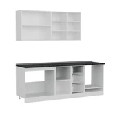 Minar 225 Cm Mutfak Dolabı Beyaz Dore 225-D6 thumbnail 7