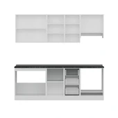 Minar 225 Cm Mutfak Dolabı Beyaz Antrasit 225-A5 thumbnail 2