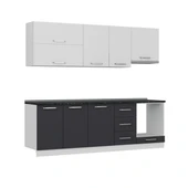 Minar 245 Cm Mutfak Dolabı Beyaz Antrasit 245-A6 thumbnail 6