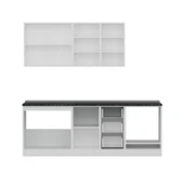 Minar 225 Cm Mutfak Dolabı Beyaz Antrasit 225-A6 thumbnail 2