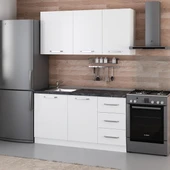 Minar 155 Cm Mutfak Dolabı Beyaz 155-B1 thumbnail 3