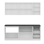 Minar 205 Cm Mutfak Dolabı Beyaz 205-B2 thumbnail 2