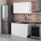 Minar 125 Cm Mutfak Dolabı Beyaz 125-B2 thumbnail 5