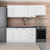 Minar 230 Cm Mutfak Dolabı Beyaz 230-B7 thumbnail 1